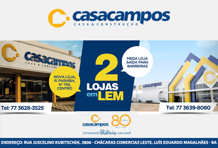Banner CASA CAMPOS MATERIAIS DE CONSTRUÇÃO